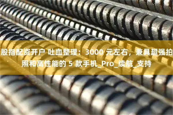 股指配资开户 吐血整理：3000 元左右，兼具超强拍照和高性能的 5 款手机_Pro_续航_支持